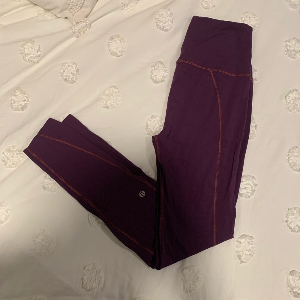 Plum high rise lululemon leggings